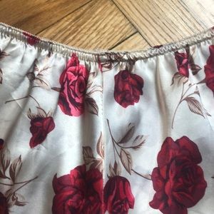 Vintage Shorts - Vintage floral silky lounge shorts lingerie M Vintage Shorts - Vintage floral silky lounge shorts lingerie M